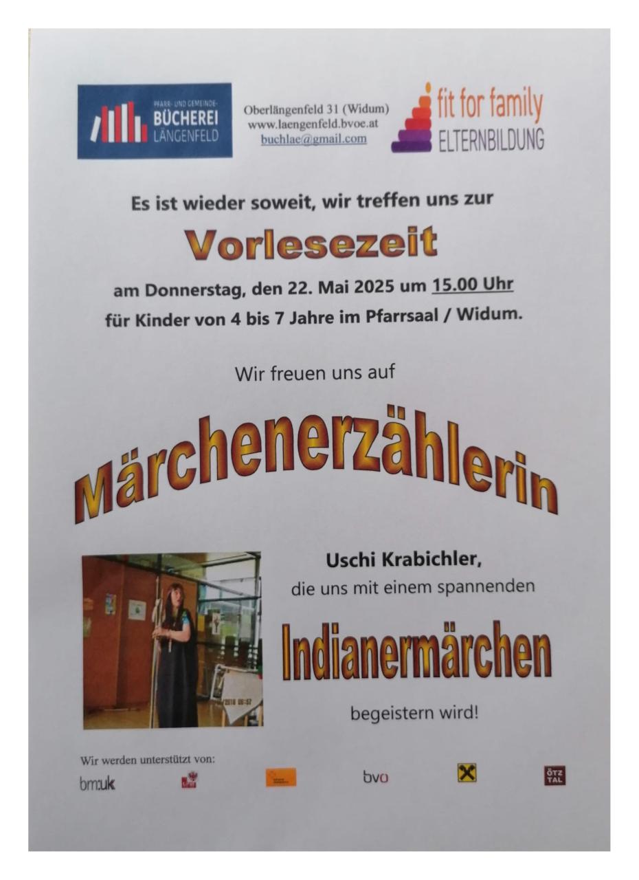 Flyer Märchenerzählerin 22.5.2025