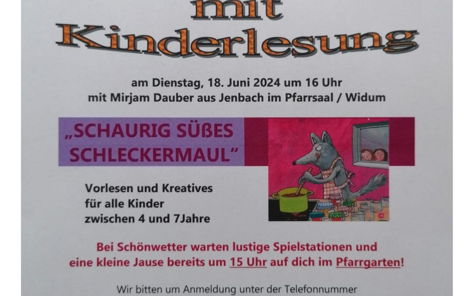 Sommerfest mit Kinderlesung